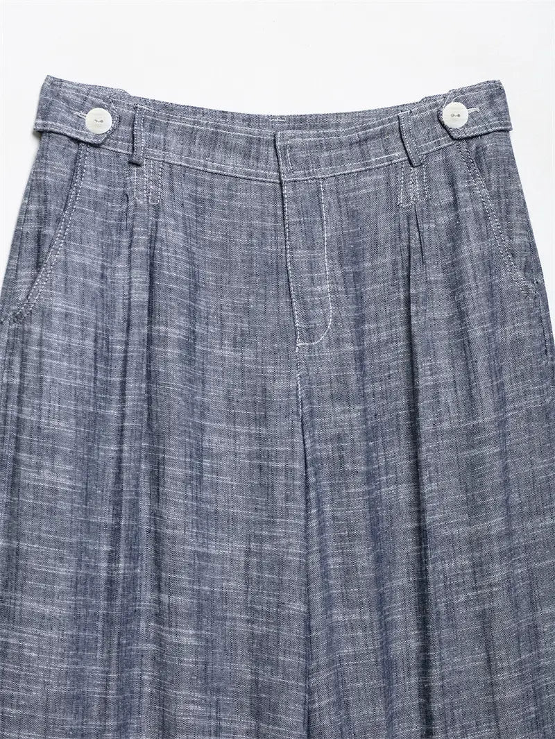 Pocket Decoration Short Shirt Trousers