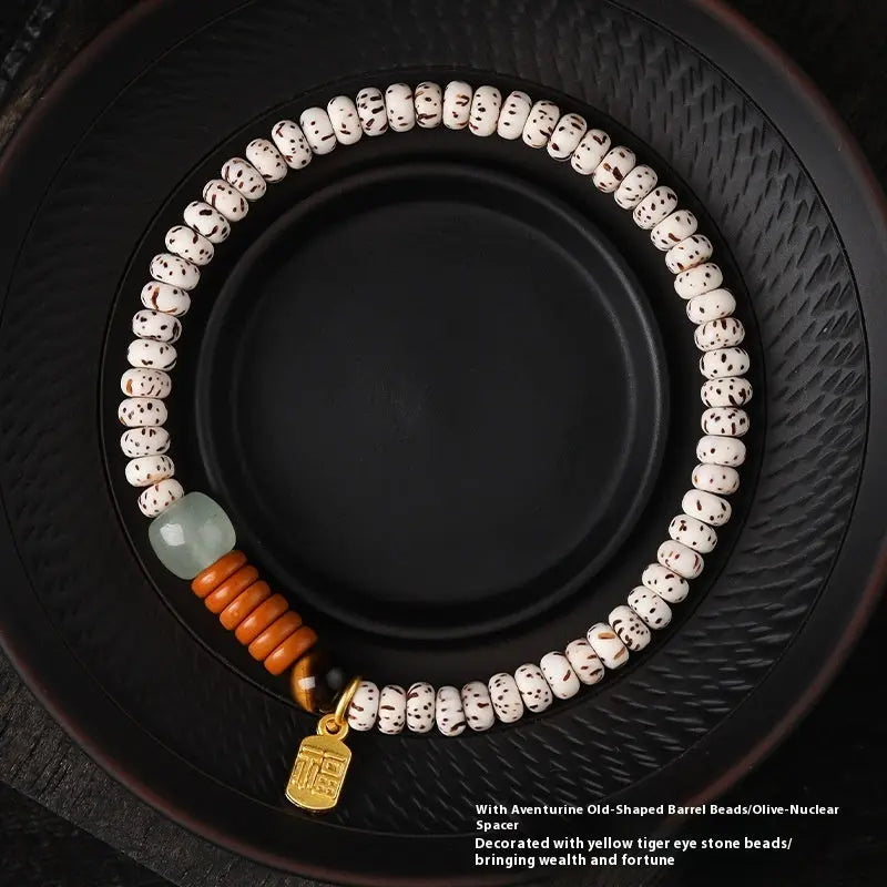 Single-wrap Bracelet Crescent Moon High Density Smooth And White - Norellé