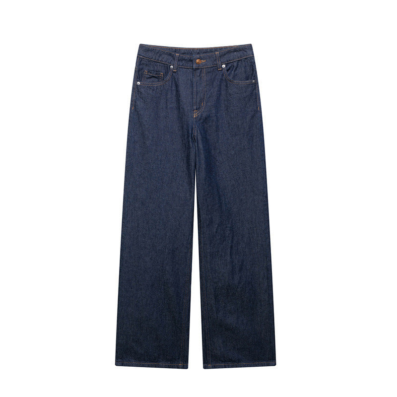 High Waist Loose Trousers Straight Wide Leg Pants - Norellé