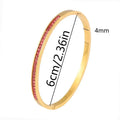 Titanium Steel Electroplated Diamond Silver Bracelet European And American Fashion Bracelet Ornament - Norellé