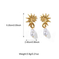 Colorfast Ornament High-grade Fashion Special-interest Simple Starfish Conch Sun Earrings - Norellé