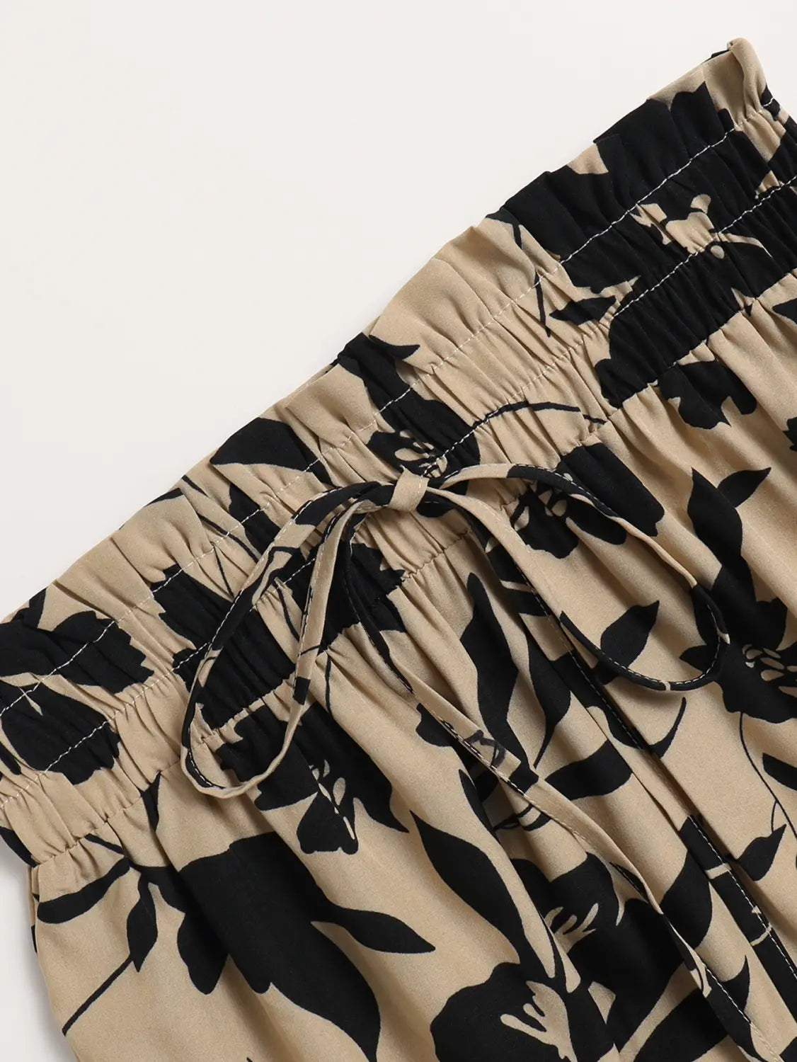 Printed A- Line Skirt Pleated Women