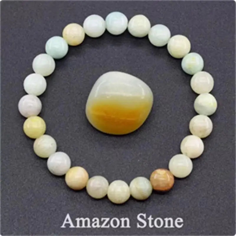 Rose Stone Agate Mixed Colorful Beads Bracelet
