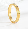 Titanium Steel 18K Gold-plated European And American Moissanite Couple Wedding Ring - Norellé