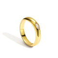 Copper Plating 18K Gold Diamond Couple Ring - Norellé