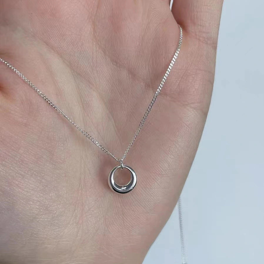 Women's Geometric Circle Necklace Simple Clavicle Chain Versatile - Norellé