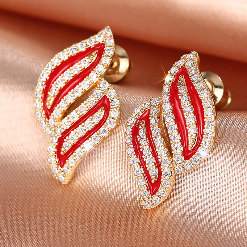 Elegant Leaf Earrings Fashion Earrings - Norellé