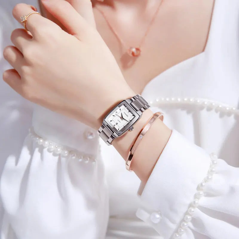 Special Interest Light Luxury Vintage Wine Bucket Waterproof Women's Watch - Norellé