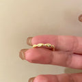 Ankela Red Drip Glazed Bamboo Ring All-matching Graceful Opening Adjustable Index Finger Ring - Norellé