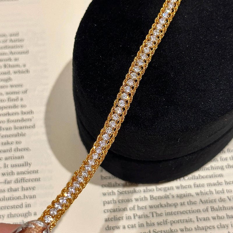 Twist Full Diamond Bracelet Fashion Special-interest - Norellé