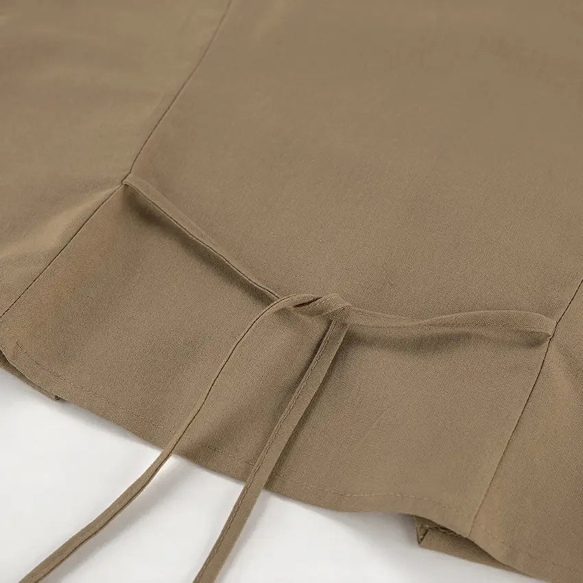 Fashion Sleeveless Vest Top Short Skirt Two-piece Set