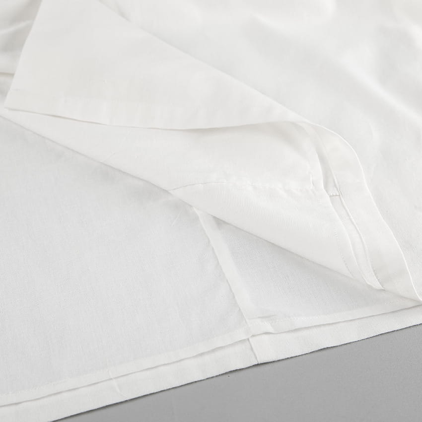 White Cotton Linen Sleeveless Stand Collar Top Slit Loose Long Skirt Two-piece Set