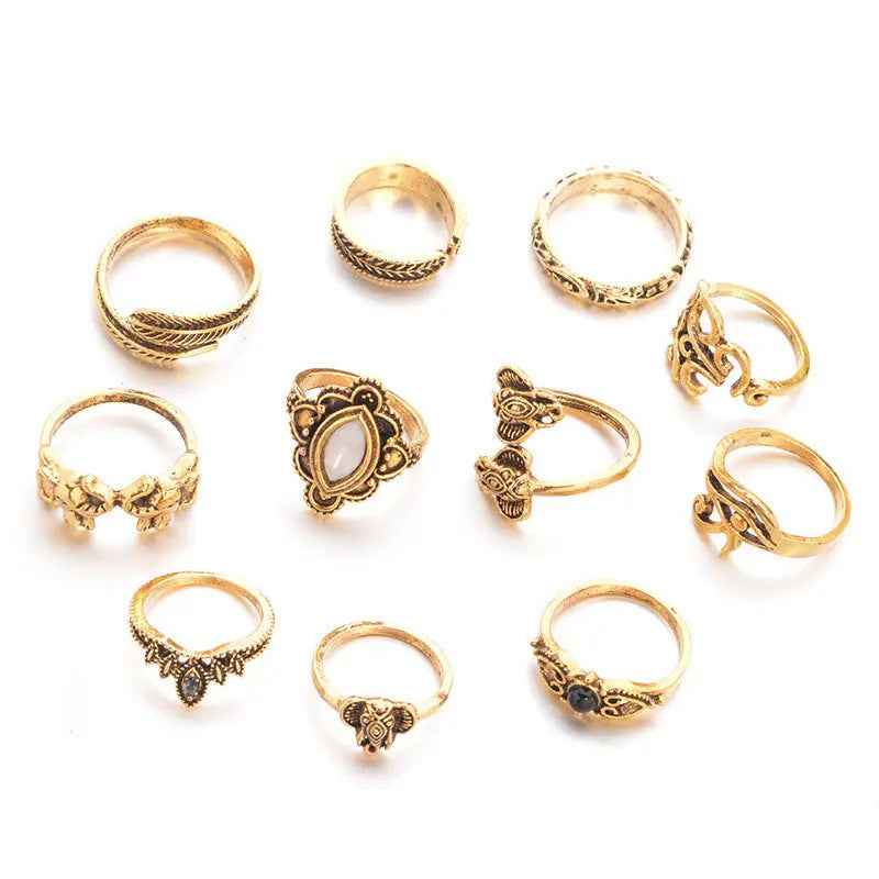 Women's Vintage Water Drop Diamond Ring Suit - Norellé