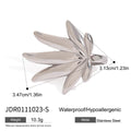 Stainless Steel Maple Leaf Ring Titanium Steel No Fading - Norellé