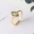 925 Sterling Silver Colored Gems Feldspar Rhombus Jewelry Suit - Norellé