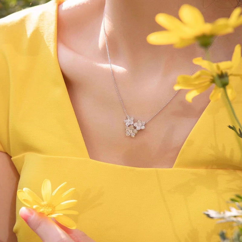 Floral Flower Necklace Elegant Pastoral - Norellé
