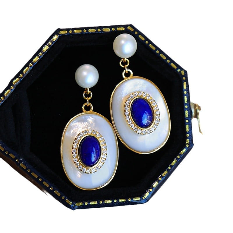 Green Egg Noodles Fritillary Stud Earrings Ornament Women