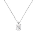 S925 Sterling Silver Necklace Women's Advanced Oval Water Foam 8A Heart-shaped Zircon Flower Horse Eye Clavicle Chain - Norellé