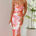 Women's Printed Sleeveless Vest Camisole Slim Hip Dress - Norellé