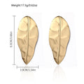 Europe And America Cross Border E-commerce Ornament Exaggerated Alloy Leaf Earrings - Norellé