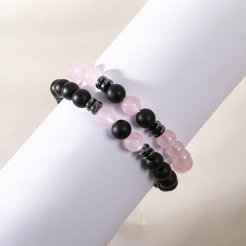 Volcanic Rock Bracelet Suit Men And Women Couple Style - Norellé