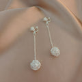 High-grade Pearl Vintage Tassel Earrings - Norellé