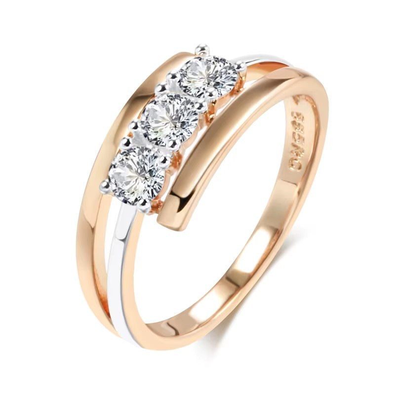 Korean Version Of Minimalist Zircon Ring - Norellé