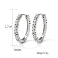 Cold Geometric Round Earrings Women - Norellé