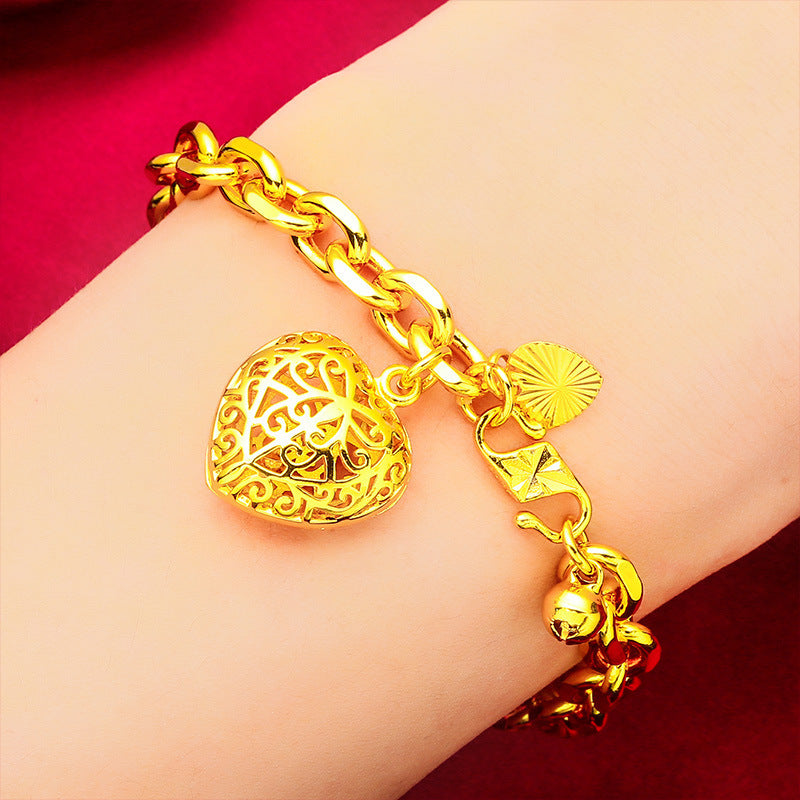 Vietnam Placer Gold Women's Heart Bracelet - Norellé