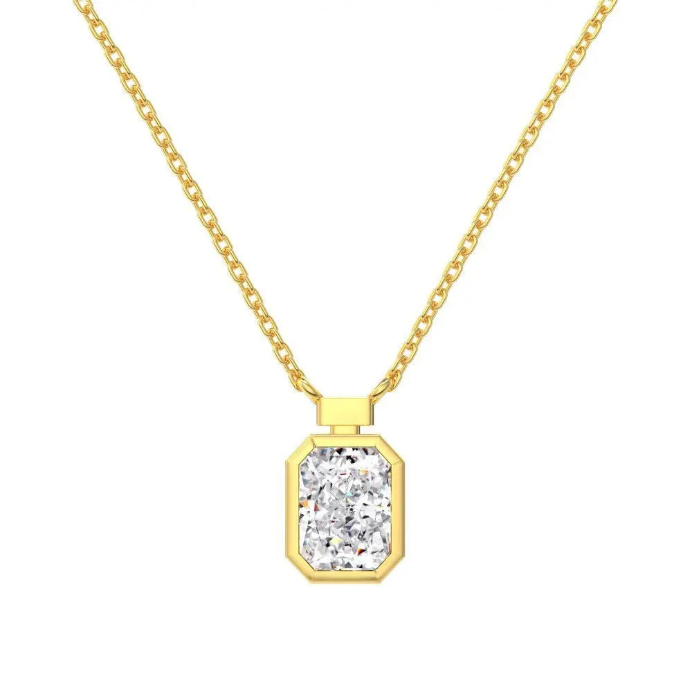 S925 Sterling Silver Necklace Women's Advanced Oval Water Foam 8A Heart-shaped Zircon Flower Horse Eye Clavicle Chain - Norellé