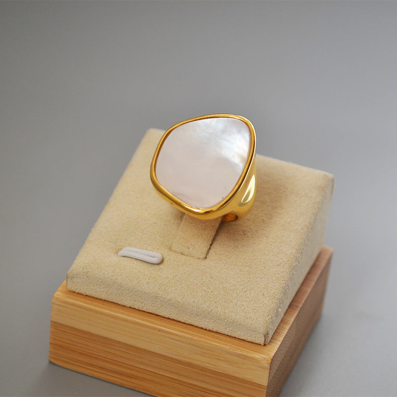 Brass 18K Gold Plating European And American Style Ring - Norellé