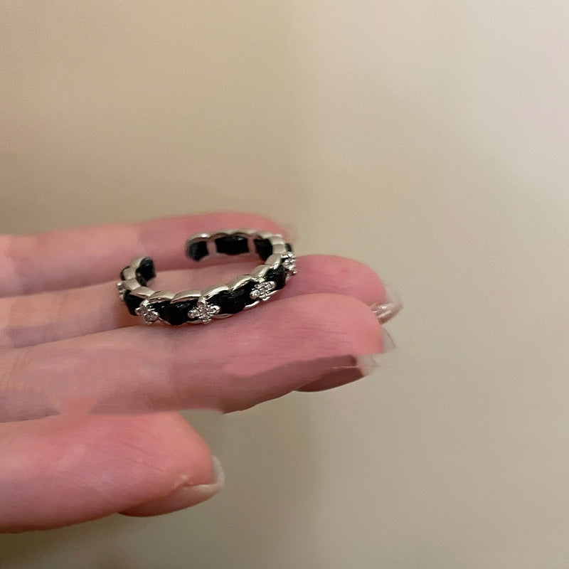Niche High-grade Retro Drip Glazed Butterfly Ring All-matching Graceful - Norellé