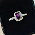 Korean Style Ornament Niche Personality Ladder T Square Zircon Open Ring - Norellé