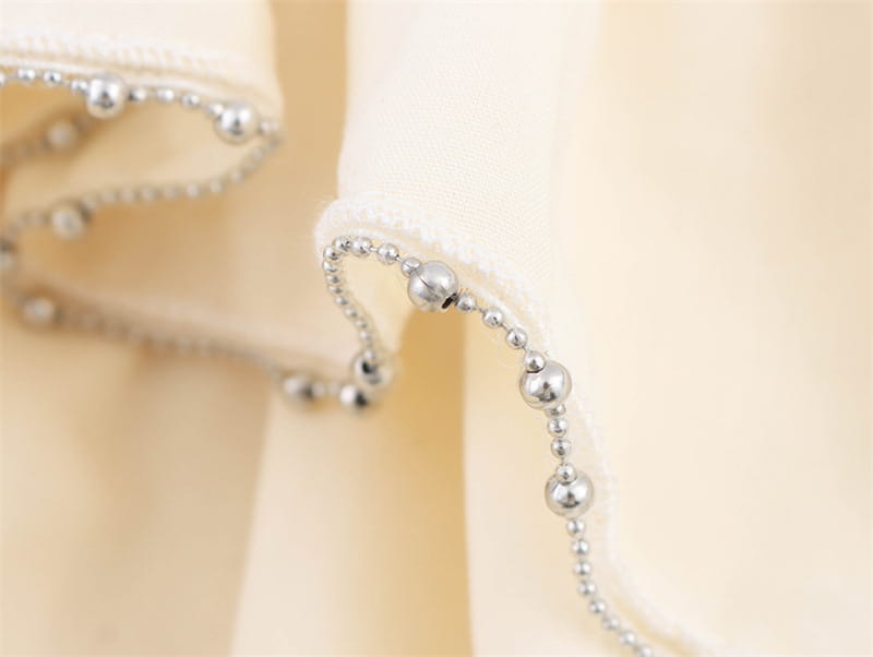 Laminated Decoration Short Skirt