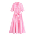 Design Sense Women's Clothing Slim Slimming Poplin Dress - Norellé