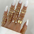 Women's Vintage Water Drop Diamond Ring Suit - Norellé