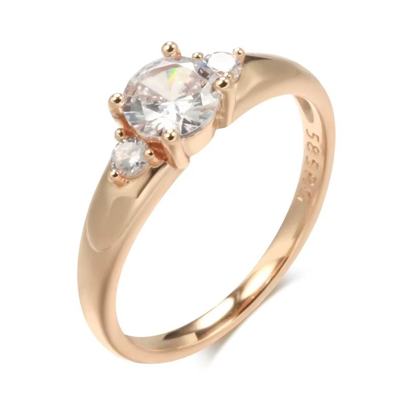 Korean Version Of Minimalist Zircon Ring - Norellé