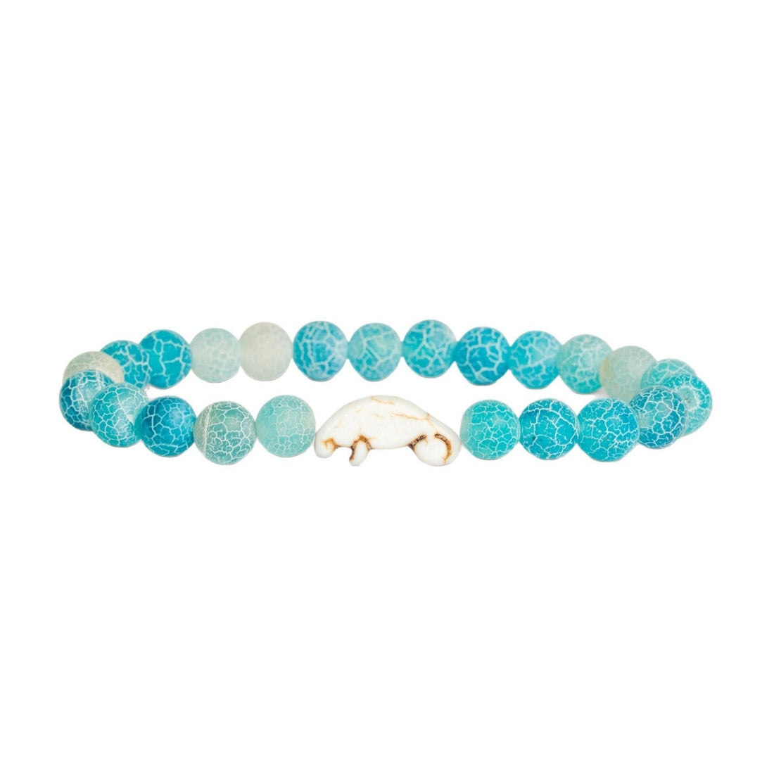 8mm Natural Stone Manatee Amazonite Bracelet - Norellé