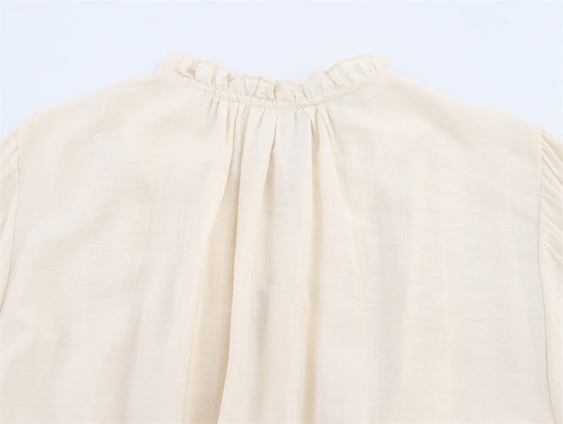 Elegant Slim-fit Wrinkle Effect Long Sleeve V-neck Dress