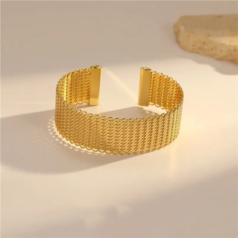 Simple And Light Luxury Ring Open-ended Bracelet