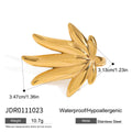 Stainless Steel Maple Leaf Ring Titanium Steel No Fading - Norellé
