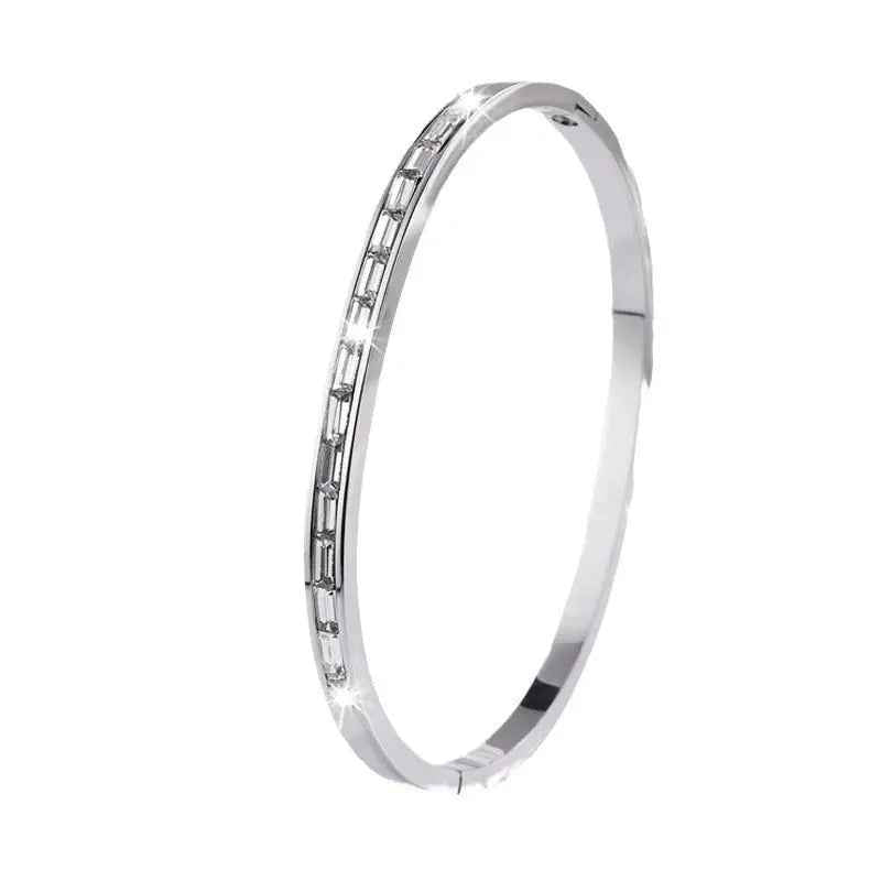 All-matching New Non-fading Diamond-embedded Stainless Steel Bracelet For Women - Norellé