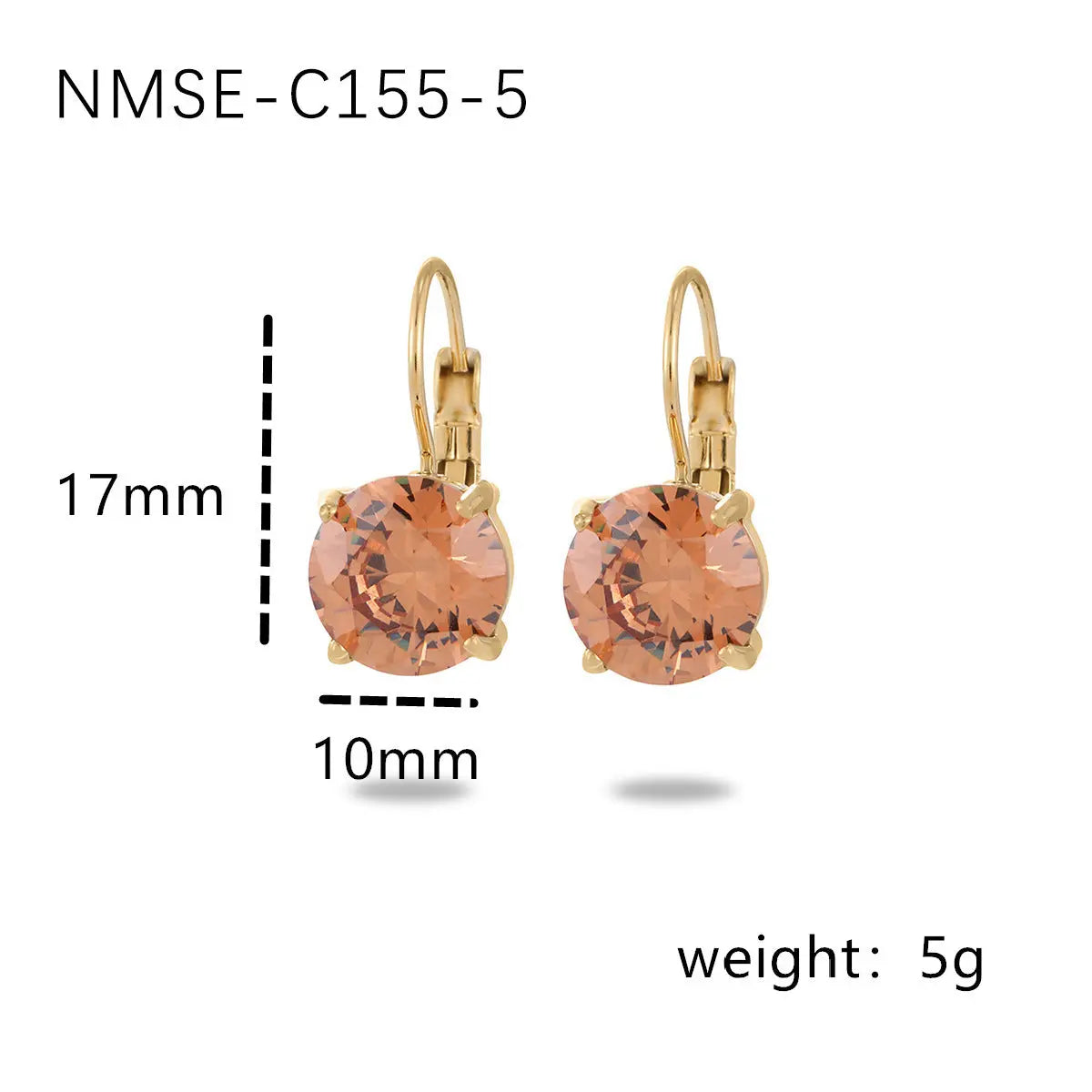Fashionable Simple Four-claw Single Diamond Stainless Steel Women's All-match High-grade Earrings - Norellé