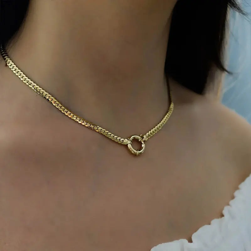 Encrypting Smooth NK Chain Necklace - Norellé