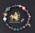 Natural Volcanic Rock Electroplating Twelve Constellations Bracelets - Norellé