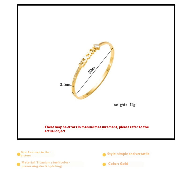 Women’s Non-fading Gold Plated Bracelet