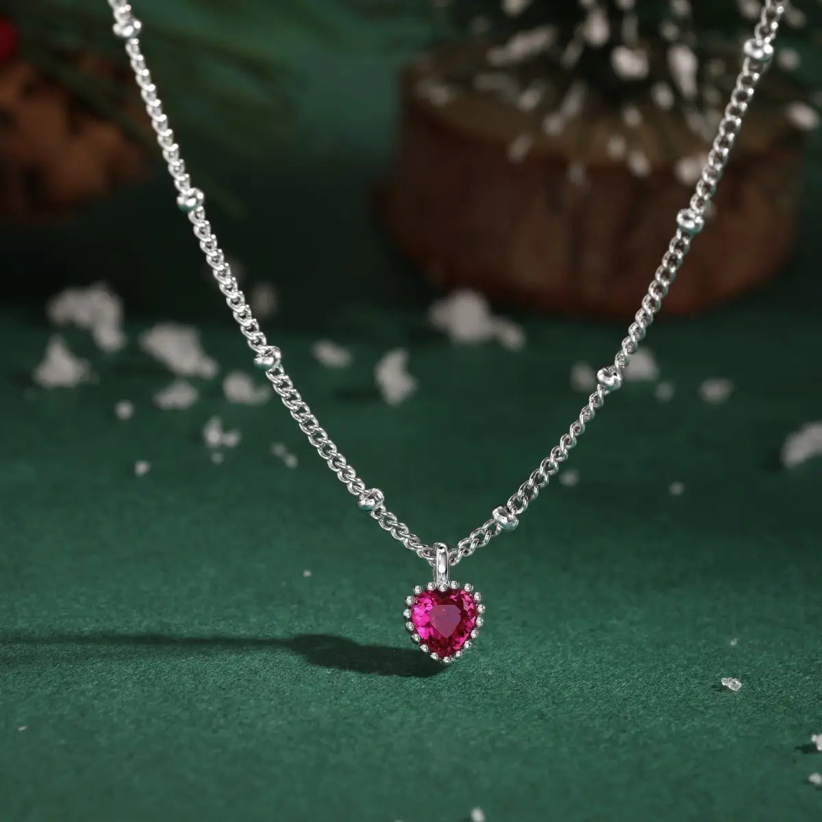 S925 Sterling Silver Necklace Women’s Advanced Oval Water Foam 8A Heart-shaped Zircon Flower Horse Eye Clavicle Chain
