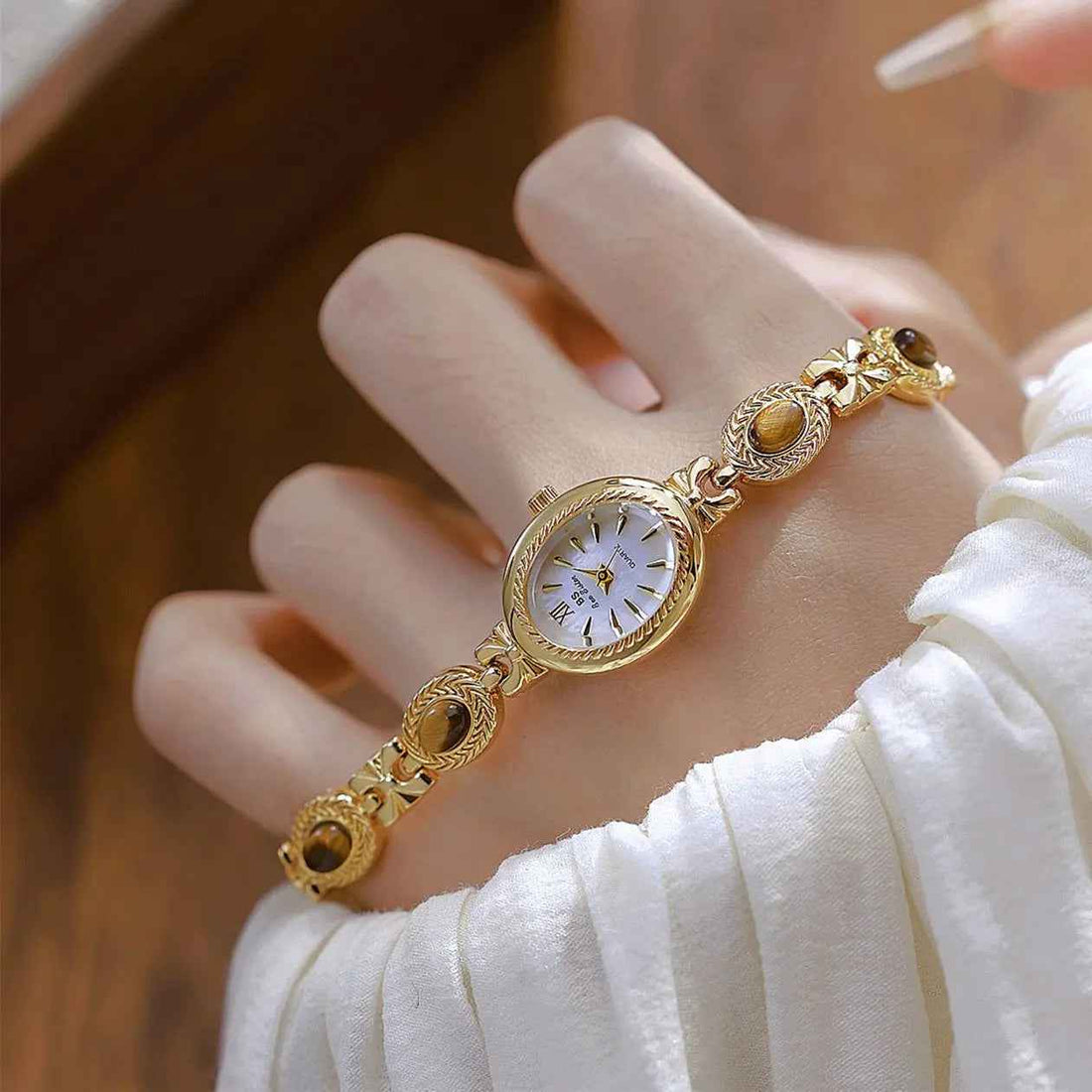 Natural Tigereye Maillard Advanced Chain Watch - Norellé