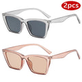 2pcs Vintage Cat Eye Sunglasses Women - z05