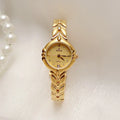 Retro Minority Round Senior Placer Gold Bracelet Women's All-match Small Gold Watch - Norellé